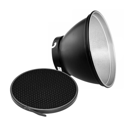 

210mm Elinchrom Mount Reflector Diffuser Shade Lamp Shade with 60° Honeycomb Grid for Elinchrom Mount Studio Strobe Flash Light Sp