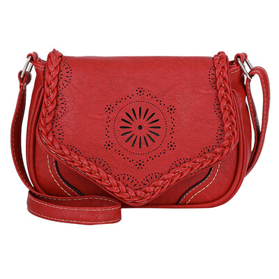 

small shoulder bag women messenger bags ladies flap PU leather handbag purse female hallow out flower crossbody bag T30