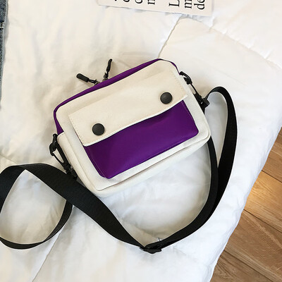 

Ins canvas bag female ancient sense girl student Korean version of the one-shoulder chic hundred set fashion small fresh small sla