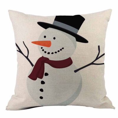 

Tailored Merry Christmas Throw Pillow Cases Cafe Sofa Cushion Cover Home Decor