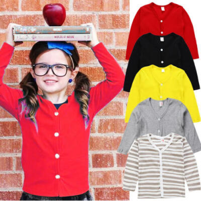 

Toddler Kids Baby Boy Girl Knitted Sweater Cardigan Coat Long Sleeve Top Outwear