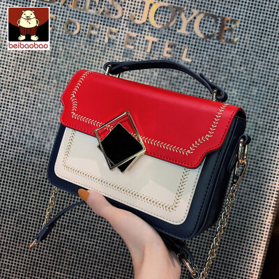 

Texture French minority bag 2019 new fashion single shoulder bag with chain slanted small square bag