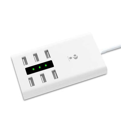 

USB Charger 6 Port Compact Portable USB Charging Stations For IPhone IPad Smartphones Tablet – UKUSEU Plug