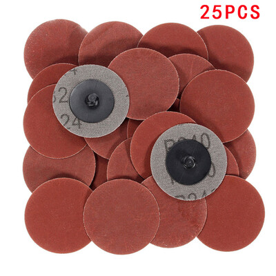 

25Pc 2" Medium 240 Grit Cleaning Conditioning Roll Lock Surface Sanding Discs
