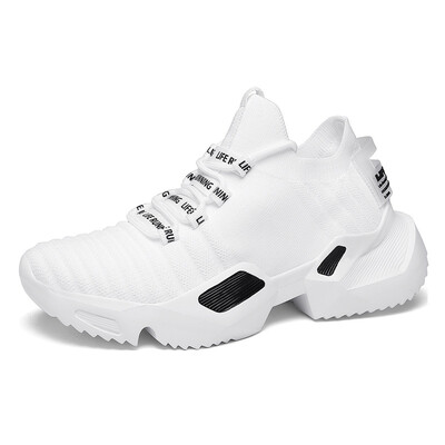 

Flying weaving old shoes mens breathable socks sports tide shoes net red casual increase small white shoes students lightweight running shoes