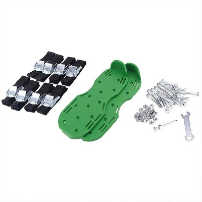 

Lawn Aerator Shoes 22" Spike Aerating Sandals with Adjustable 4 Metal Buckle Straps 26 Steel Metal Spikes Effective Tool for Aera