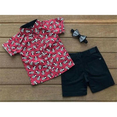 

US Stock Toddler Kids Baby Boy Tops T-Shirt & Short Pants Outfits Clothes 2Pcs