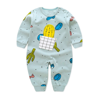 

2018 Spring Autumn Unisex baby clothing Cotton Long Sleeved baby boy clothes cartoon baby romper Infantil babies new