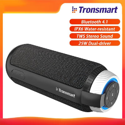 

Tronsmart Element T6 Portable Speaker Bluetooth 41 IPX6 Water-resistant Superior 360° TWS Stereo Sound Hands-free Calling 25W Dua