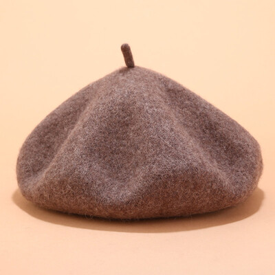 

Tailored Fashion Women Stretch Beret Hat Retro wool Pure Color Head Scarf Wrap Hat Cap