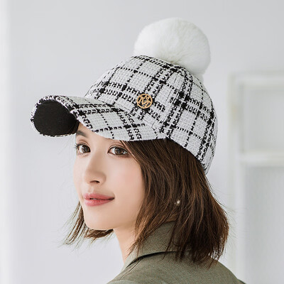 

Female autumn&winter Korean style cap thick warm wool baseball cap winter plush England ducks cap women