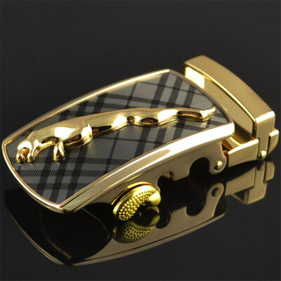 

Fashion Mens Business Alloy Automatic Buckle Unique Men Plaque Belt Buckles for 35cm Ratchet Men Apparel Accessories g1