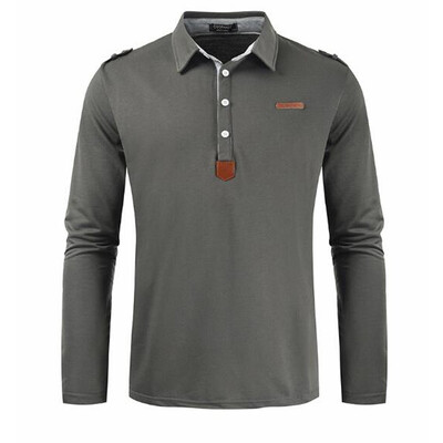 

Toponeto Mens Casual Slim Fit Turn-down Collar Shirt Long Sleeve Pocket Top Blouse