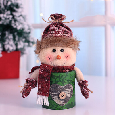 

Tailored Christmas Sled Shape Portable Candy Bag Cartoon Deer Pattern Apple pouch Box