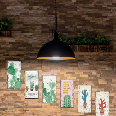 

〖Follure〗Plant Cactus Painting BedroomLiving Room Decoration Wall Stickers Mural