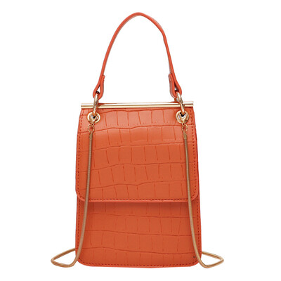

Bag lady 2019 new wave wild Korean fashion one shoulder slung girl bag chain hit color small square bag