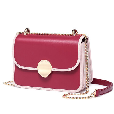 

Marsoul ladies bag new fashion wild shoulder Messenger bag Korean version of the retro red chain bag