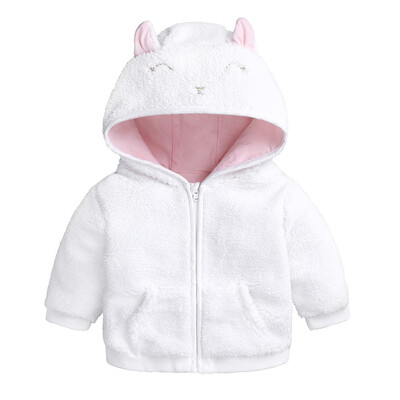 

Newborn Infant Baby Boys Girl Cartoon Ear Hooded Pullover Tops Warm Clothes Coat