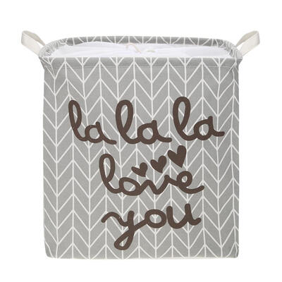 

Folding Drawstring Square Storage Basket Big Capacity Toy Laundry Organizer