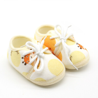 

Soft Bottom Shoes Baby Lovely First Walkers Unisex Cotton Fabric Newborn Shoes Fashion 2017 Shoes