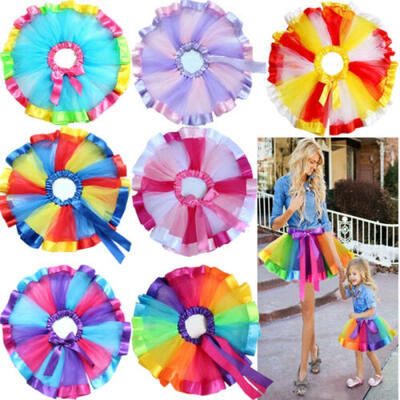 

Princess Tutu Skirt Girls Kids Party Ballet Dance Wear Dress Pettiskirt Costumes