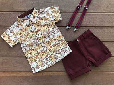 

2PCS Toddler Kids Baby Boy Gentleman Shirt TopsPants Shorts Clothes Outfits