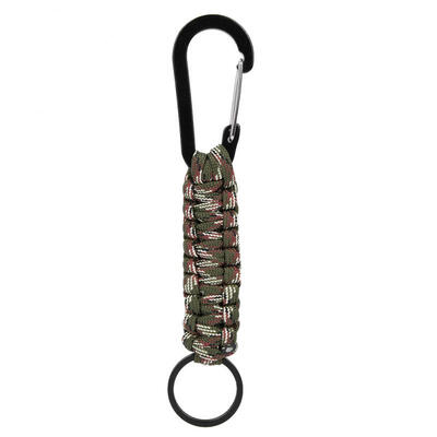 

Greensen Outdoor Survival Tool Paracord Key Chain with Carabiner for Camping Emergency
