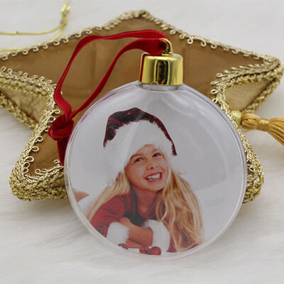 

Christmas Transparent Plastic Photo Five-star Ball Christmas Decorations X-mas Tree Hanging Decor For Home Diy Party Kids Gifts