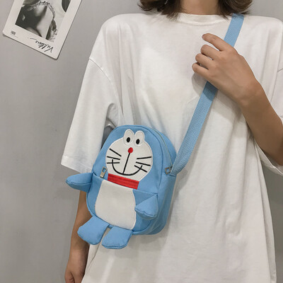 

INS Bag Girl Bag Student Canvas Bag One Shoulder Cute Animal Girl Slant Bag