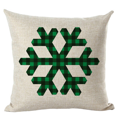 

〖Follure〗Merry Christmas Pillow Cases Linen Sofa Cushion Cover Home Decor Pillow Core