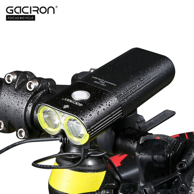

GACIRON V9D - 1600 USB Rechargeable Waterproof Bike Cycling Light Bicycle Front Flashlight with Remote Switch