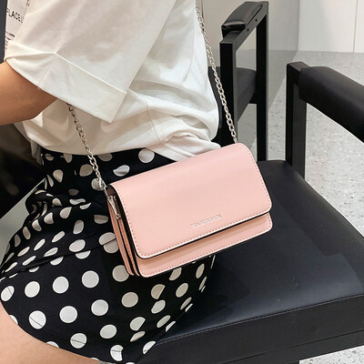 

Summer new small bag handbag 2019 new wave fashion popular Messenger bag chain shoulder texture small square bag