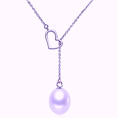 

Bluestar Pendant Necklace Red Heart&Hollow Freshwater Sterling Silver Fine Jewelry Birthday Gift for Women
