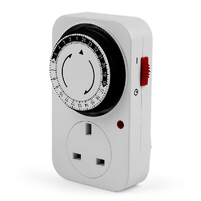 

24 Hours Plug-in Mechanical Timer Programmable Mini Timer Switch Smart Countdown Switch Socket UK Socket