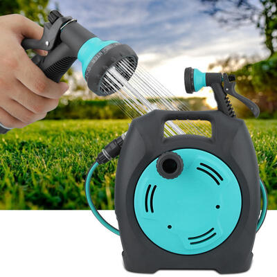 

Greensen Plastic Hose Reel Cart Garden Outdoor Portable Storage Pipe Wall Holder Water Pipe Storage Tool