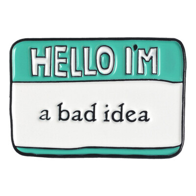 

Fashion Creative Jewelry Small Message Letter Hello Brooch Pin Jean Bag Accessories