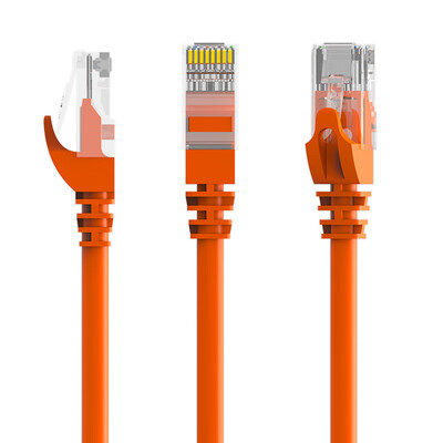 

Tencia TC high speed super five network cable network cable with crystal head network jumper orange 3 m TC-5003C