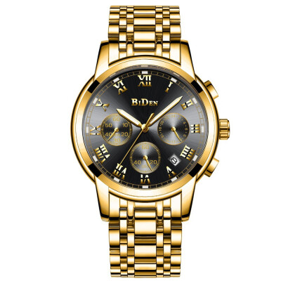 

BIDEN Biden new mens quartz watch business casual steel belt watch mens watch