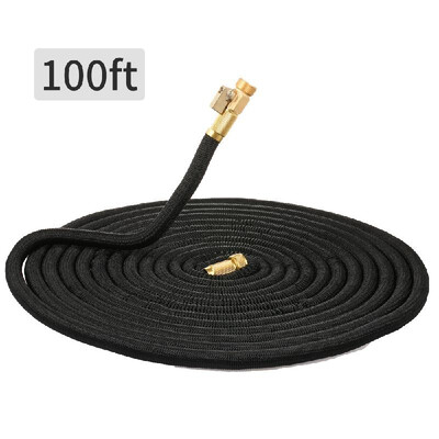 

50ft Garden Hose Lightweight Expandable Water Hose With Triple Latex Core 34" Solid Brass Fittings Flexible No-link Watering Hose