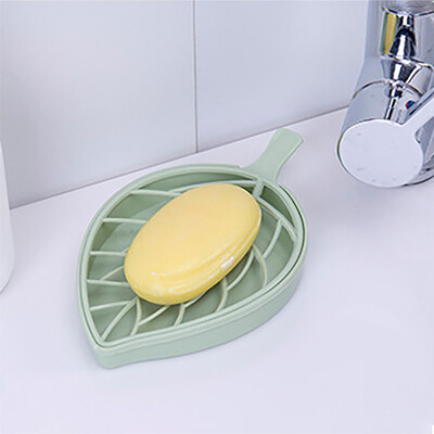 

〖Follure〗Leaf Shape Soap Box Dish Storage Plate Tray Holder Case Container