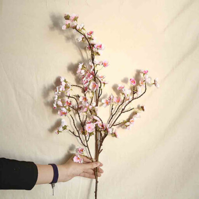 

Gobestart Artificial Cherry Peach Blossom Fake Silk Flower Home Wedding Party Floral Decor