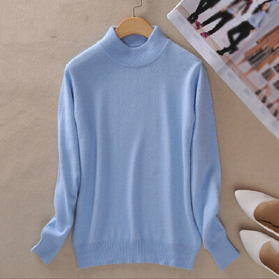 

Women Lady Cashmere Blended Sweater Autumn Winter Warm Slim Knitted Pullover New
