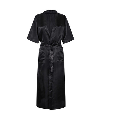 

Toponeto Women Sexy Satin Long Silk Bath Robe Babydoll Lingerie Nightdress Underwear