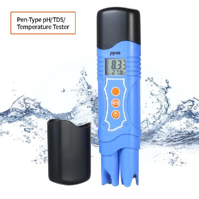 

Pen-Type pH Meter TDS Meter Waterproof pHTDSTemperature Tester pHTDS Meter Water Quality Analysis Device with Automatic Tempera