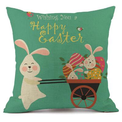 

〖Follure〗Easter Sofa Bed Home Decoration Festival Pillow Case Cushion Cover