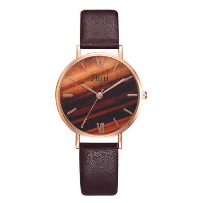 

Woman Watch Simple Dark Green Water Color Dial Leather Strap Ladies Jewelry Top Brand Fashion Casual Wristwatch Montre Femme