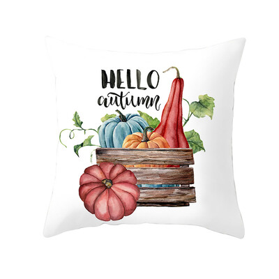 

Siaonvr Fall Halloween Pumpkin Pillow Case Waist Throw Cushion Cover Sofa Home Decor