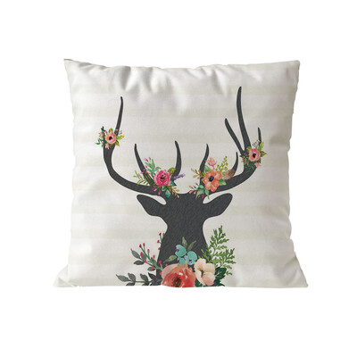 

〖Follure〗Merry Christmas Pillow Cases Soft Sofa Cushion Cover Home Decor Pillow Core