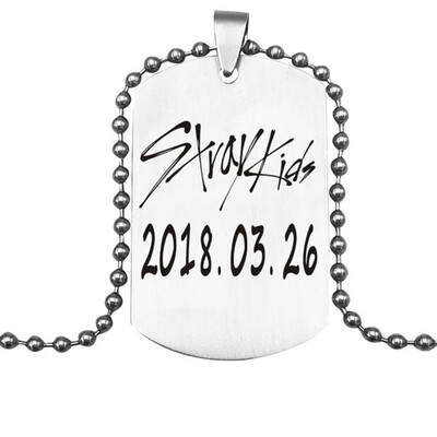 

Straykids Stray Kids Pendant Necklace Fashion Jewelry Silver Titanium Chain Necklaces & Pendants