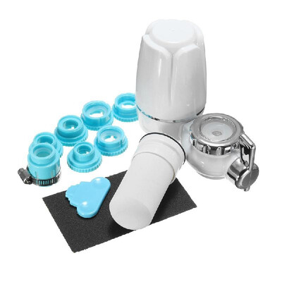 

White Tap Faucets Water Filter Washable Ceramic Faucets Mount Water Purifier